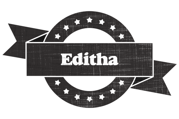 Editha grunge logo