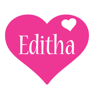 Editha love-heart logo