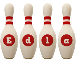 Edla bowling-pin logo