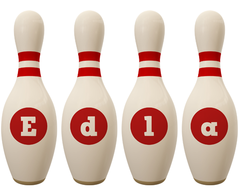 Edla bowling-pin logo