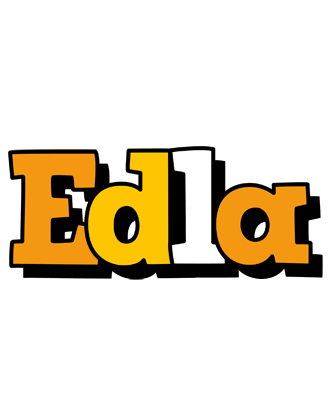 Edla cartoon logo