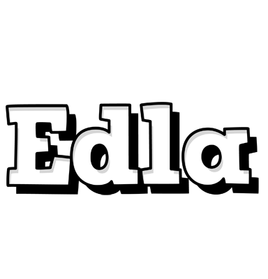 Edla snowing logo