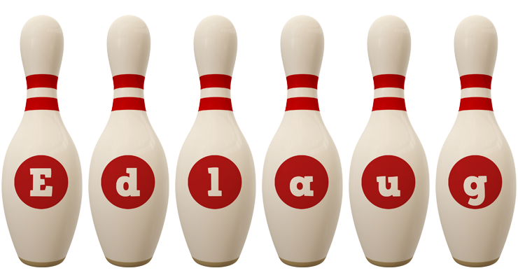 Edlaug bowling-pin logo