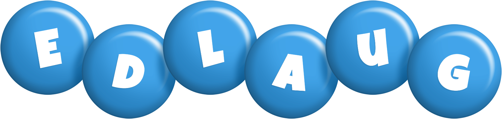 Edlaug candy-blue logo