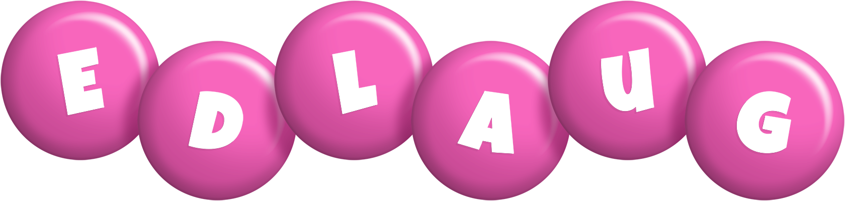 Edlaug candy-pink logo
