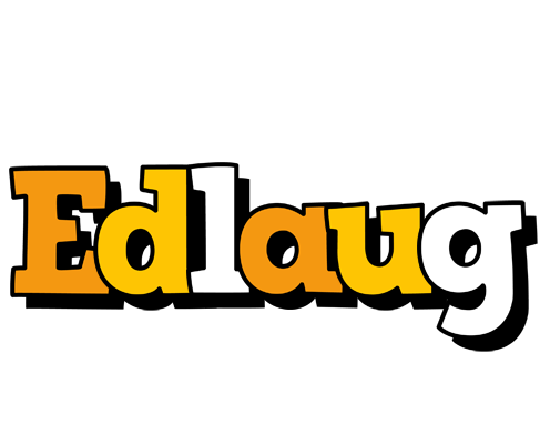 Edlaug cartoon logo