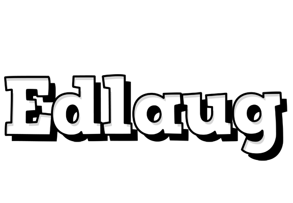 Edlaug snowing logo
