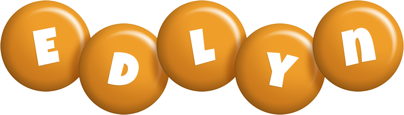 Edlyn candy-orange logo