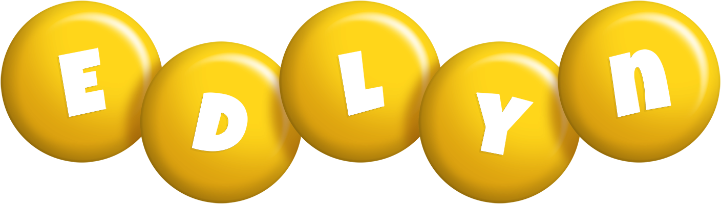 Edlyn candy-yellow logo