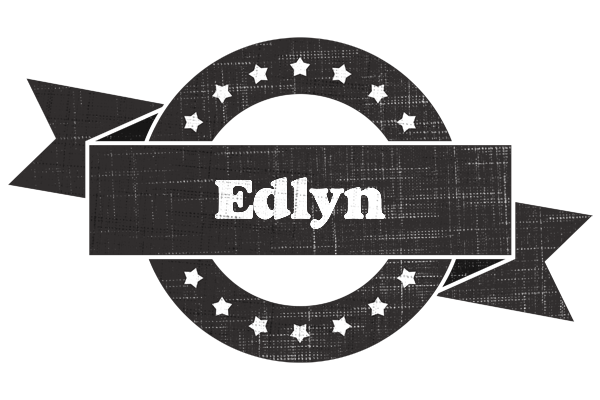 Edlyn grunge logo