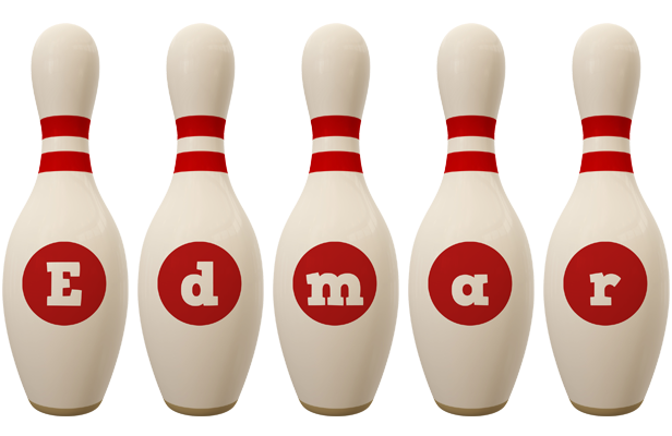 Edmar bowling-pin logo