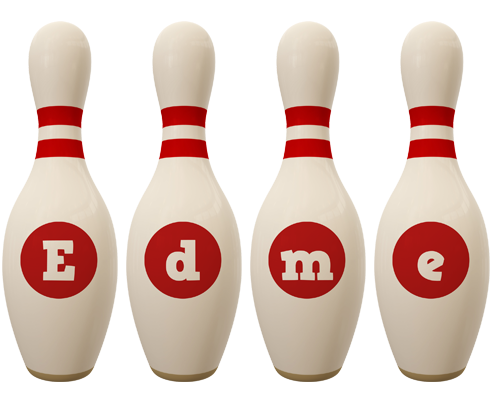 Edme bowling-pin logo