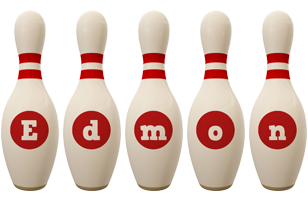 Edmon bowling-pin logo