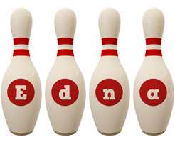 Edna bowling-pin logo