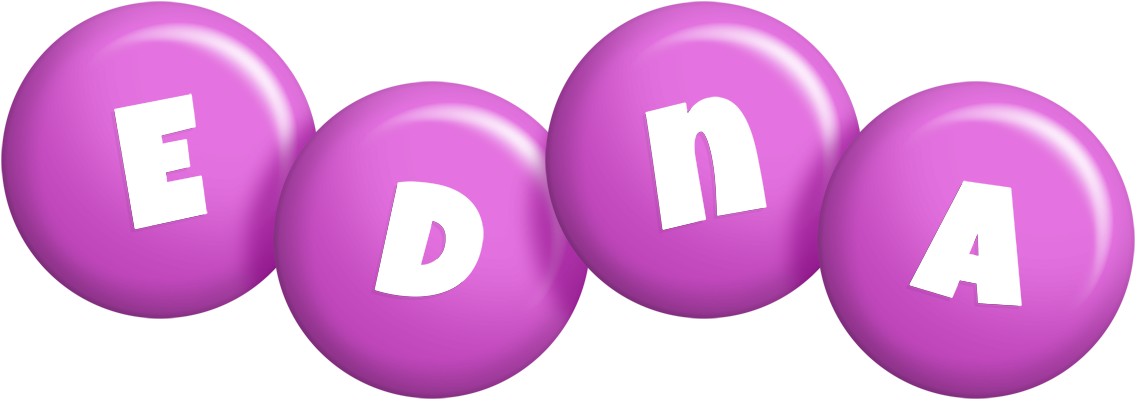 Edna candy-purple logo