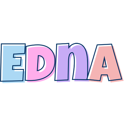 Edna pastel logo
