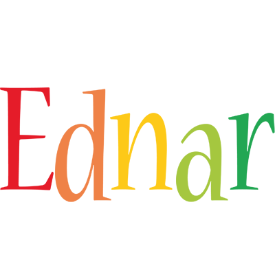Ednar birthday logo