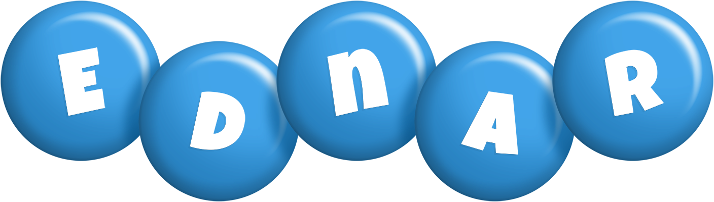 Ednar candy-blue logo