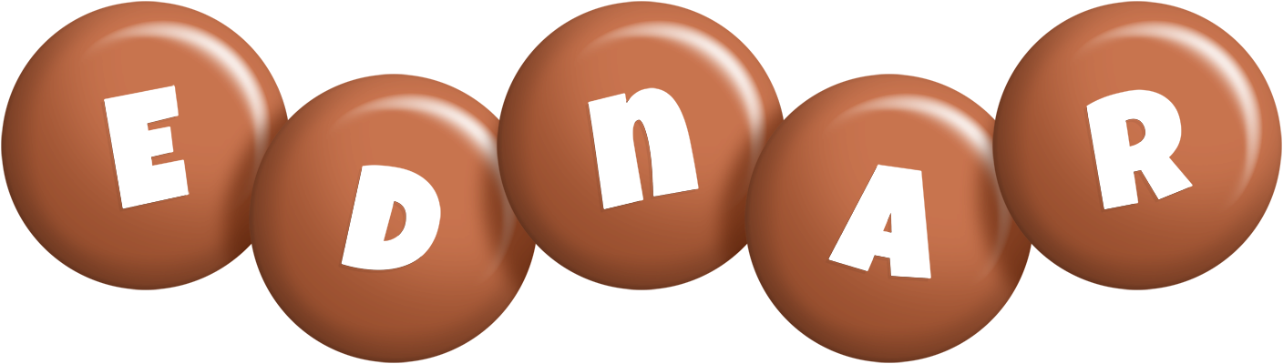 Ednar candy-brown logo