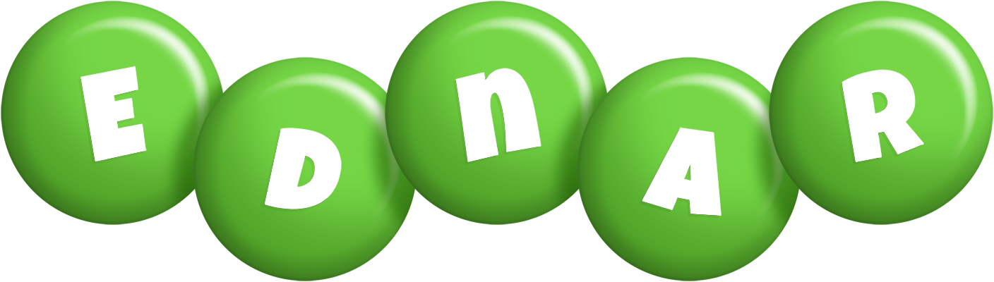 Ednar candy-green logo