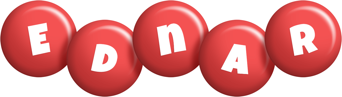 Ednar candy-red logo