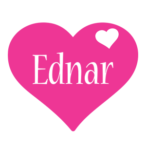 Ednar love-heart logo