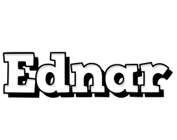 Ednar snowing logo