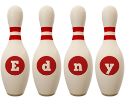 Edny bowling-pin logo