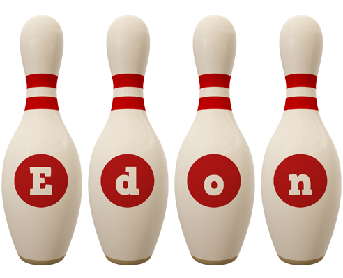 Edon bowling-pin logo