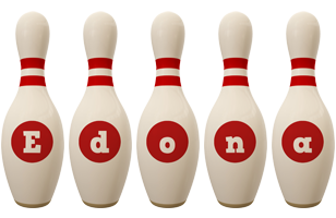 Edona bowling-pin logo