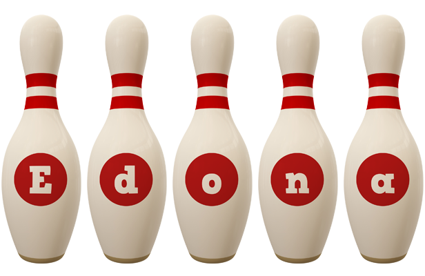 Edona bowling-pin logo