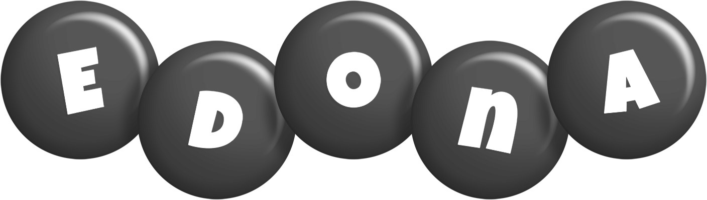 Edona candy-black logo