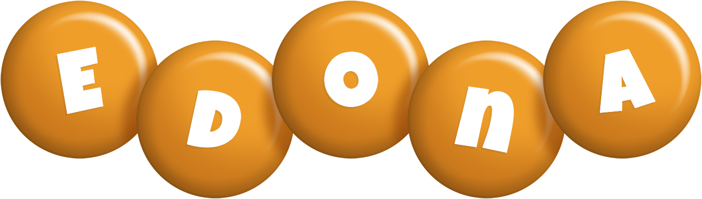 Edona candy-orange logo