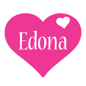 Edona love-heart logo