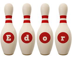 Edor bowling-pin logo