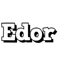 Edor snowing logo