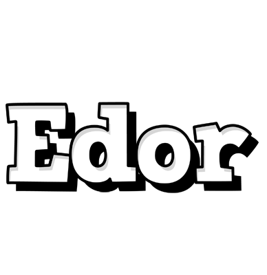 Edor snowing logo
