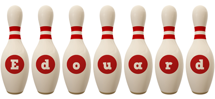 Edouard bowling-pin logo