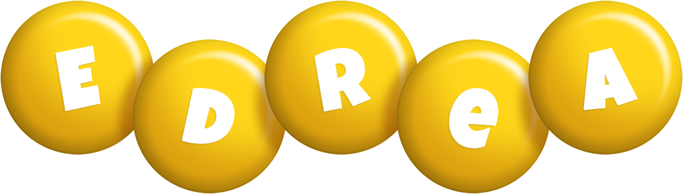 Edrea candy-yellow logo