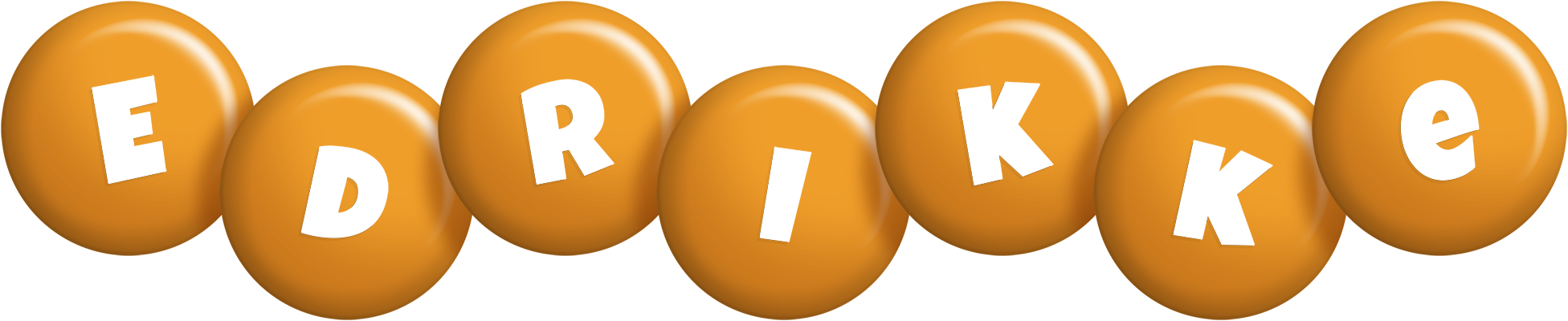 Edrikke candy-orange logo