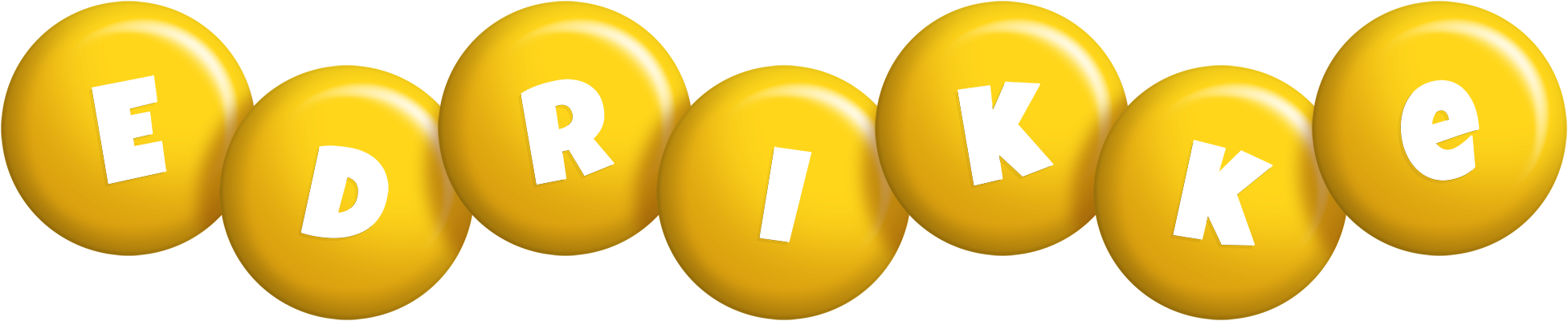 Edrikke candy-yellow logo