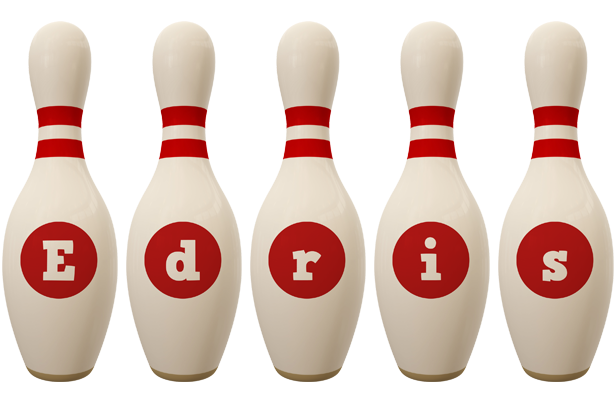 Edris bowling-pin logo