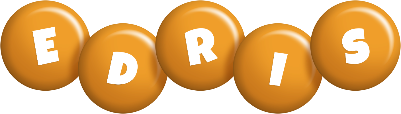 Edris candy-orange logo