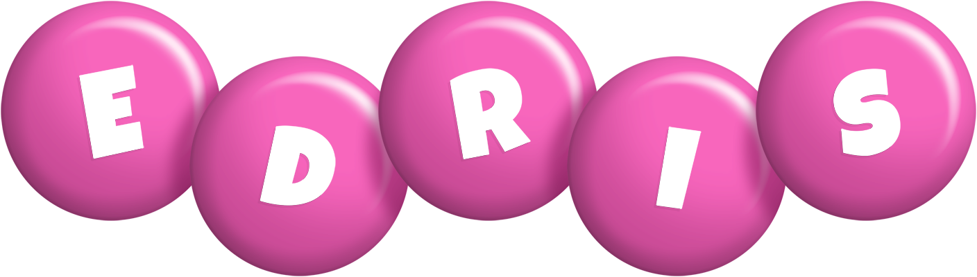 Edris candy-pink logo