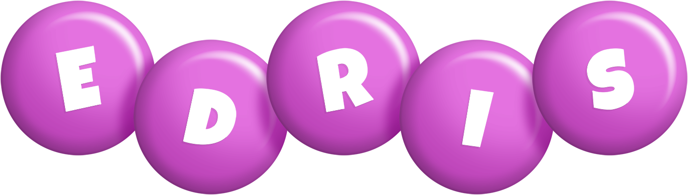 Edris candy-purple logo