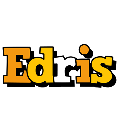 Edris cartoon logo