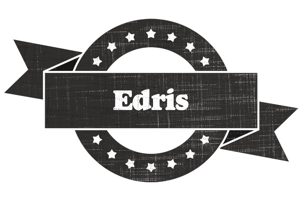 Edris grunge logo
