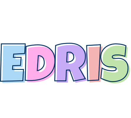 Edris pastel logo