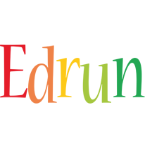 Edrun birthday logo