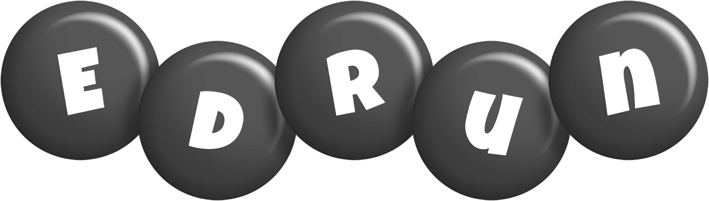 Edrun candy-black logo